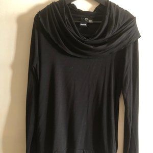 Bench Wide Neck Black Longsleeve Top